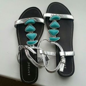 NWOT leather sandals